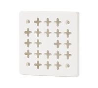 HENYGEN Interlocked Segmented Grids Panel Adjustable Wall Organizers with Multifunctional Hook and Compartments Mess Release Home Organizers
