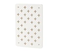 HENYGEN Interlocked Segmented Grids Panel Adjustable Wall Organizers with Multifunctional Hook and Compartments Mess Release Home Organizers