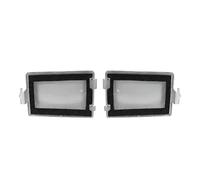 HENYGEN License Plate Light Cover Easy Installation Weatherproof Construction High Transmission 3000Hrs Durability 1 Pair Waterproof