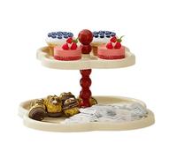 HENYGEN Multi Layered Coffee Table Cupcake and Snacks Storage Shelf Cake Rack Large Capacity Living Room Organiser Stylish Home Accessory