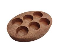 HENYGEN Natural Wood 6 Compartment Display Shelf for Essential Oil Bottles 15mm Thick Planner Resort Studio Storage Home精油收纳架可能翻译为home Essential Oil Planner