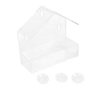 HENYGEN Parrots Feeding Station Food Chambers Transparents Container Scratch Proof Secure Cage Attachment Simplified Cleaning Process Large Capacity Parrots Feeders