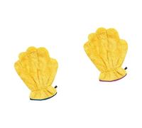 HENYGEN Pet Grooming Gloves Soft Absorbing Canine Gloves Bathing Drying Essential for Immediate Drying After Bath or Rainy Walks Soft Cats Bathing Mitten
