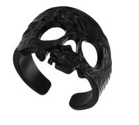 HENYGEN Retro Alloy Skull Band Rings Adjustable Gothic Statement Jewelry Perfect for Themed Parties & Gifts Skull Rings