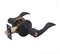 HENYIN Wave Lever Keyed Entry Door Lock/Door Knob Hardware Wave Handle and Closet Lockset(805ORB-R)