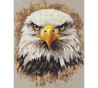 Henypt Bead Embroidery Kit Eagle,Animal Embroidery, Easy DIY Craft Kit, Beadwork Set, Picture of Beads, Handmade Gift, 3D Embroidery