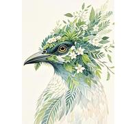 Henypt Cross Stitch Kits for Adults Fantasy Flower Bird 14 Count Fabric Stamped Embroidery Sewing Craft Set Needlework DIY Handmade Needlecrafts with Accessories 50x70cm