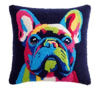 Henypt DIY Latch Hook Pillow Kits Dog