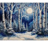 Henypt DIY Latch Hook Rug Kit Forests in the Snow 60x90cm