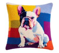 Henypt Latch Hook Cushion Kits Dog