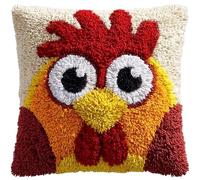 Henypt Latch Hook Kits for Adults, DIY Christmas Cute Chick DIY Rug Hooking
