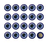 Heoclao 20 Pcs Evil Eye Refrigerator Magnet Blue Turkish Eye Fridge Magnet Evil Eye Fridge Decor Evil Eye Refrigerator Sticker for Dry Erase Whiteboard Fridge Office