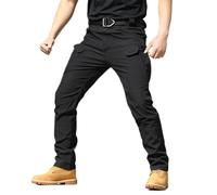 heofonm Flexcamo - Tactical Waterproof Pants, Texwix Tactical Pants, Flex Camo Tactical Pants Cargo Pants for Men (Black,M)