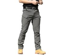 heofonm Flexcamo - Tactical Waterproof Pants, Texwix Tactical Pants, Flex Camo Tactical Pants Cargo Pants for Men (Gray,S)