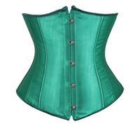 HEONSATI Corset Tops for Women Boned Overbust Bustier Wedding Underbust Lace Up Gothic Women's Corset Elegant Push Up Waist Lingerie Adjustable Training Plus Size Outfit for Pirate Halloween Party