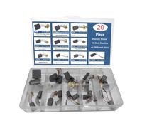 Heoscus 10 Model Carbon Brush Collection 20pcs Electric Motor Repair Set Alloyed Construction For Projects