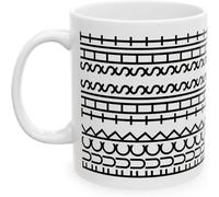 HEOSHIULY Fuck This Shit Mug - 11oz Ceramic Coffee Cup with BoldFuck This Shit Print, Large Handle for Office & Home Use, Gift for Stressed Adults and Friends, White