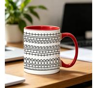 HEOSHIULY Fuck This Shit Mug - 11oz Ceramic Coffee Cup with BoldFuck This Shit Print, Large Handle for Office & Home Use, Gift for Stressed Adults and Friends, Red