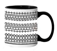 HEOSHIULY Fuck This Shit Mug - 11oz Ceramic Coffee Cup with BoldFuck This Shit Print, Large Handle for Office & Home Use, Gift for Stressed Adults and Friends, Black