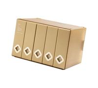 HeOTER Sturdy Disc Case Built From Tough Plastics and Fabric to Scratches and Compact Media Case with Ridged Design Multiple Color Album Storage Box