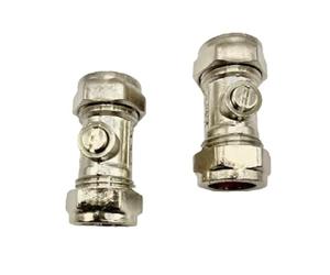 hep® 15mm Isolating Valve for Tap Connector Flexi Pipes Ball o Fix Isolation Valves for Toilet, Basin Pack of 2