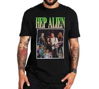 Hep Alien T Shirt Retro TV Series Pop Music Fans Short Sleeve O-Neck Harajuk Cotton T-Shirts Black L
