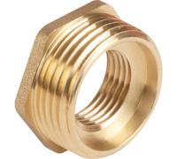 hep Online 1.1/4 X 3/4 Inch Brass Hexagon Reducing Bush Male To Female Pipe Fittings Threaded Reducer Adaptor