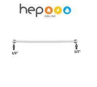 hep Online 1/2" X 1/2" Flexi Hose Tap Connector Bsp Female Thread Bendable Flexi Hose 450mm