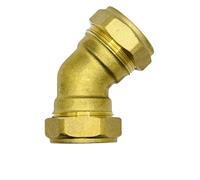 hep Online® Compression 28mm Brass Elbow Bend 45° Right Angle Brass Fitting Obtuse Bend