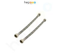 hep Online Flexible Tap Hose Connector Tails 1/2" X 1/2" Bsp Female 300mm (Pair)