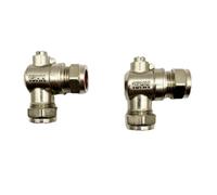 hep Online Hep 15mm Compression Angled Service Valve For Tap Connector Flexi Pipes Wras Approved, Pack Of 2