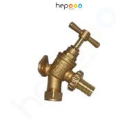 hep Online Hep Outdoor Hose Union Garden Bib Tap With Back Plate 15mm Inlet X 1/2" Union