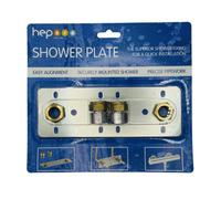 hep Online Hep Shower Plate Concealed Fixing For Exposed Bar Valve Easy Flow 150mm