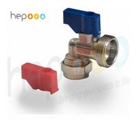 hep Online Hep Washing Machine, Dishwasher Appliance Valve Tap 15mm X 3/4" Angle Valve