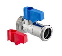 hep® Pressfit Water Straight Washing Machine Valve M Profile 15mm x 3/4" Tap