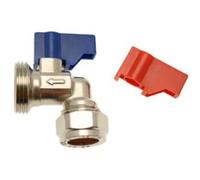 hep® Washing Machine, Dishwasher Appliance Valve Tap 15mm x 3/4" Angle Valve