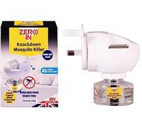 hep® Zero In Knockdown Plug-In Mosquito Killer Plug-In Insect Killer. For Home & Travel. Lasts for up to 45 Nights, White, 6.5x16.4x20.2 cm (Mosquitos Plug in Pack Unit)