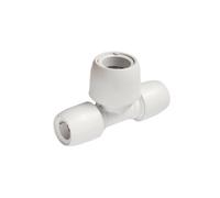 Hep2O Double End Reduced Tee White 15X15X22mm Hd18/22W