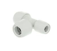 Hep2O End Reduced Tee White 22X15X22mm Hd12/22W