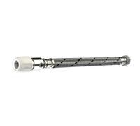 Hep2O Flexible Tap Connector 15mm X 1/2In X 300mm Hep2O Brass Service Valve X Bsp Nut Braided 2 Pack Hd125E/15W