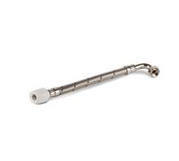 Hep2O Flexible Tap Connector 15mm X 1/2In X 300mm Hep2O X Elbow Bsp Nut Braided 2 Pack Hd125D/15W