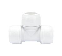 Hep2O Keyless Equal Tee 28mm White Plastic Plumbing Fitting Kl10-28