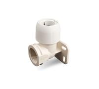Hep2O Wallplate Elbow Black 15mmx1/2" Hx6/15 Hx6/15W