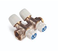 Hep2O Wavin Hep2O 2 Port Valved Manifold 15Mm X 3/4Inbsp Hx92T/15W HEP128