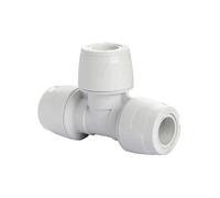Hep2O White Push Fit Equal Tee 15mm Push-Fit Socket