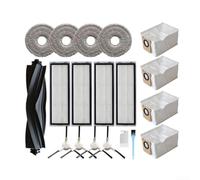 HEPA Filter & Bag Kit for Dreame X30 Ultra for mova for e30 HEPA | 99.97% dust for capture, 0.3 filtration, allergen removal, 4 HEPA filters included, fresh air