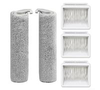 HEPA Filter & Brush Roller Set for Haier Z9 for Pro for z10 Pro E9 Floor Scrubber - 2 Rollers 3 Filters Microfiber Cleaning Kit Replacement Parts Accessories