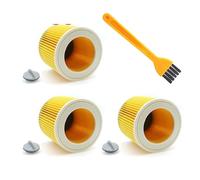 HEPA Filter Compatible For Karcher Cartridge WD2250 WD3.200 MV2 MV3 WD3 Karcher Filter Parts Air Dust Filters Vacuum Cleaners(3pcs)