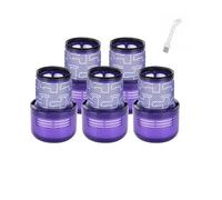 Hepa Filter Compatible With Dyson V11 V15 SV14 SV22 Cordless Vacuum Washable Replacement Filter Replacement Parts DY-970013-02 & 97001302(5 Filter)