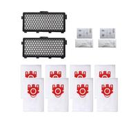 HEPA Filter Dust Bags。 Compatible for Miele 3D FJM AirClean S6000-S6999 S6 S4000-S4999 S4 S700-S799 Complete C1 Compact C1 -C2 Parts